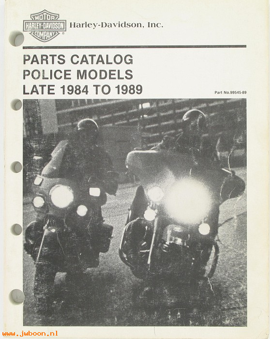   99545-89 (99545-89): FXRP, FLHTP parts catalog late'84-'89 - NOS