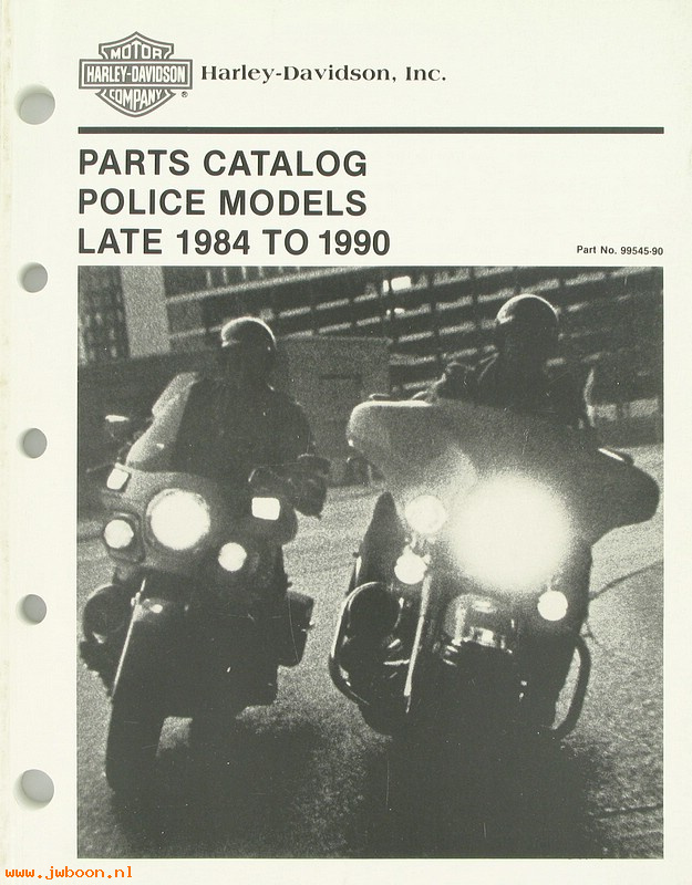   99545-90 (99545-90): FXRP, FLHTP parts catalog late'84-'90 - NOS