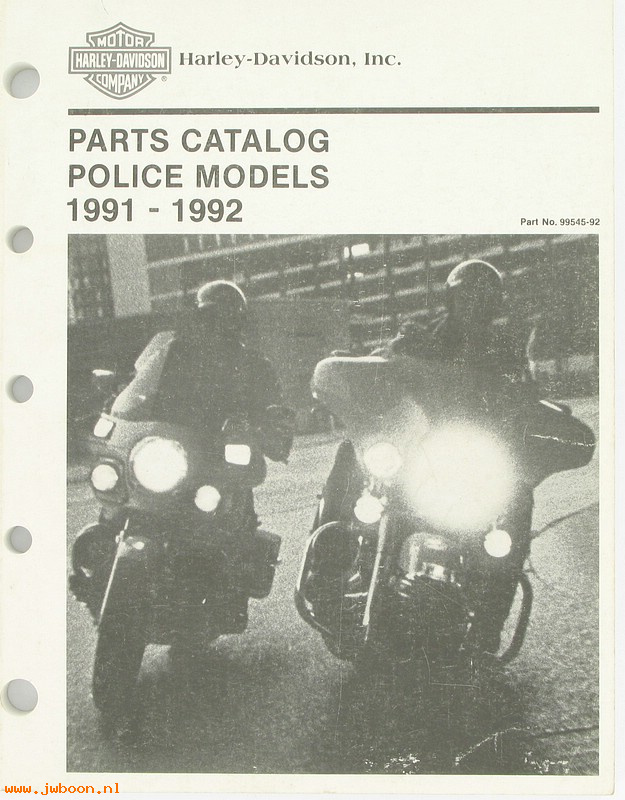   99545-92 (99545-92): FXRP, FLHTP parts catalog '91-'92 - NOS