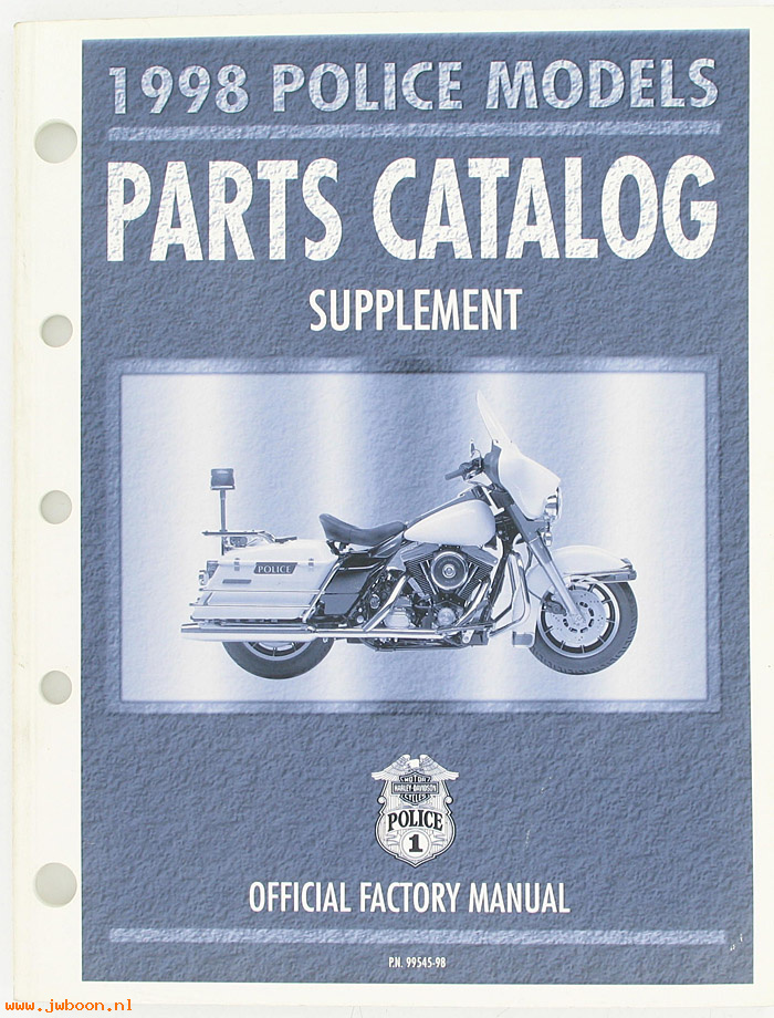   99545-98 (99545-98): FLHP, FLHTP parts catalog supplement 1998 - NOS