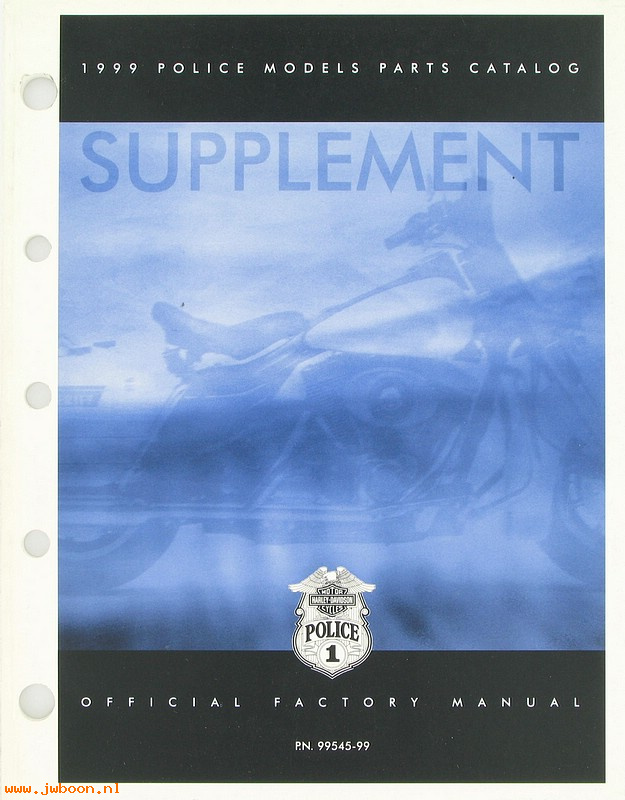  99545-99 (99545-99): FLHP, FLHTP parts catalog supplement 1999 - NOS