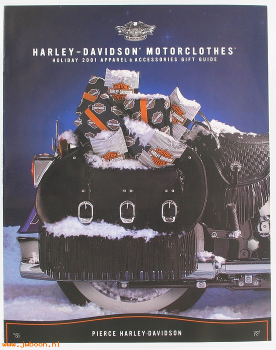   99550-01HB (99550-01HB): Holiday motorclothes gift guide / catalog 2001 - NOS