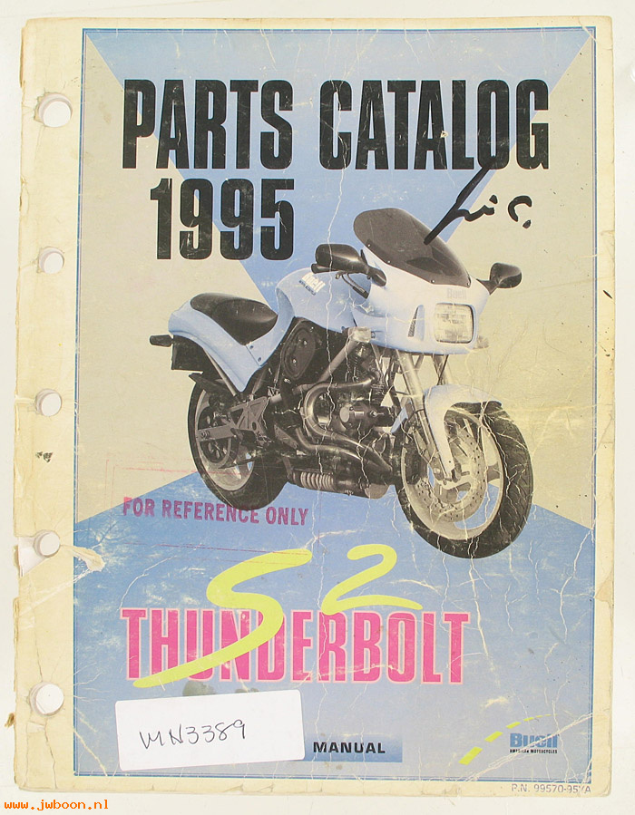   99570-95YAused (99570-95YA): Buell Thunderbolt parts catalog 1995