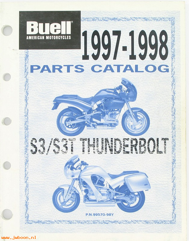   99570-98Y (99570-98Y): Buell Thunderbolt parts catalog '97-'98 - NOS