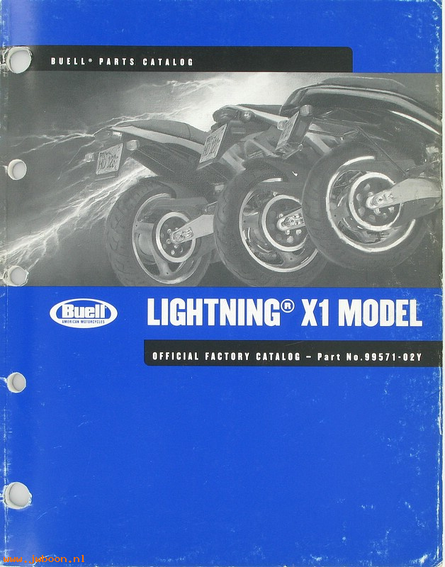   99571-02Y (99571-02Y): Buell Lightning parts catalog 2002 - NOS
