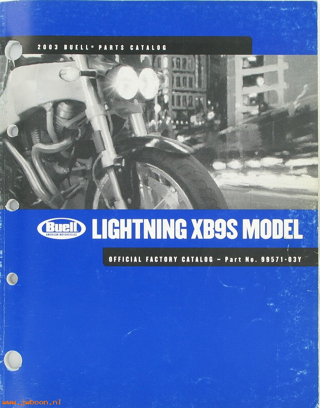   99571-03Y (99571-03Y): Buell Lightning parts catalog 2003 - NOS