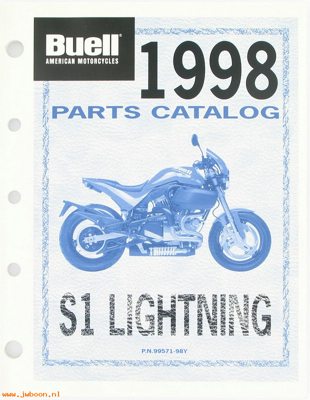   99571-98Y (99571-98Y): Buell Lightning parts catalog 1998 - NOS