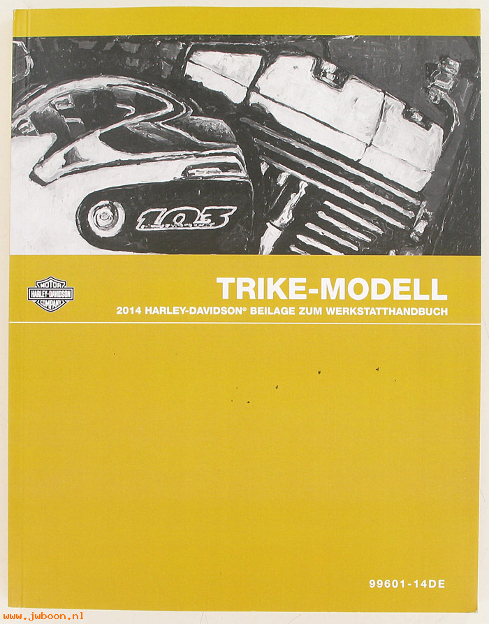   99601-14DE (99601-14DE): Trike service manual supplement 2014, german - NOS
