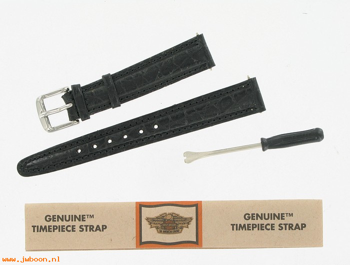   99710-95V16 (99710-95V/1600): Timepiece strap - shiny croco - 16mm - NOS
