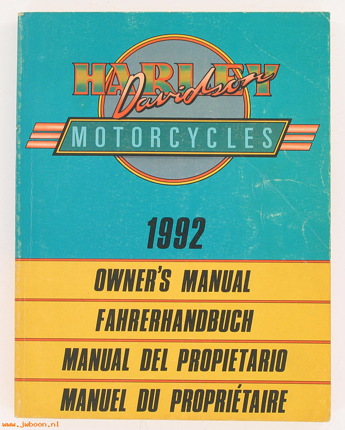   99965-92 (99965-92): International owner's manual 1992 - NOS