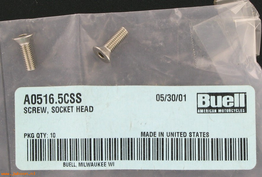   A0516.5CSS (    3202Y): Screw, socket head - NOS