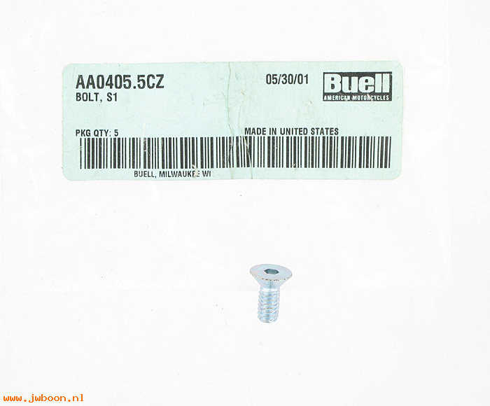   AA0405.5CZ (    2584Y): Bolt, brake rotor - NOS - Buell S1