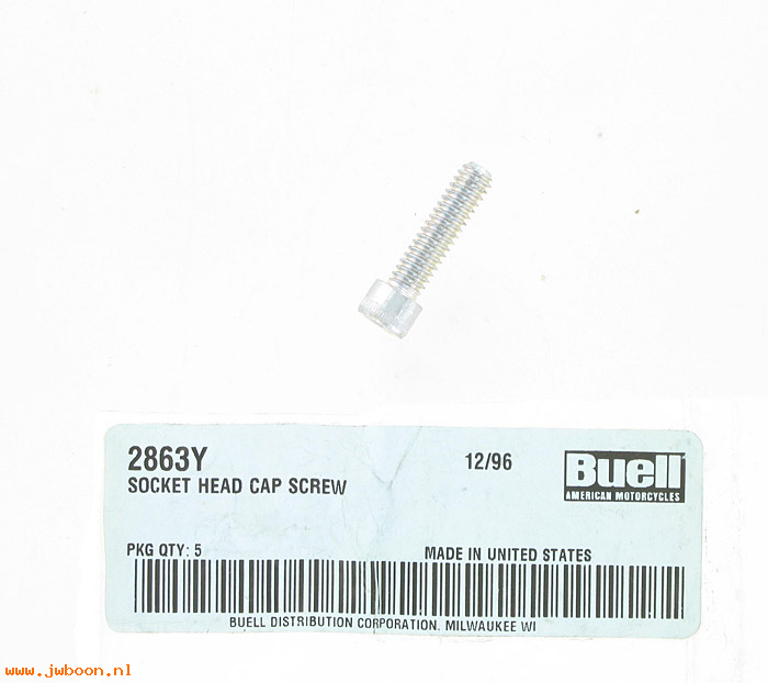   AA0408.2CBZ (    2863Y): Screw, 1/4"-20 x 1" - NOS - Buell S3 '00-'02