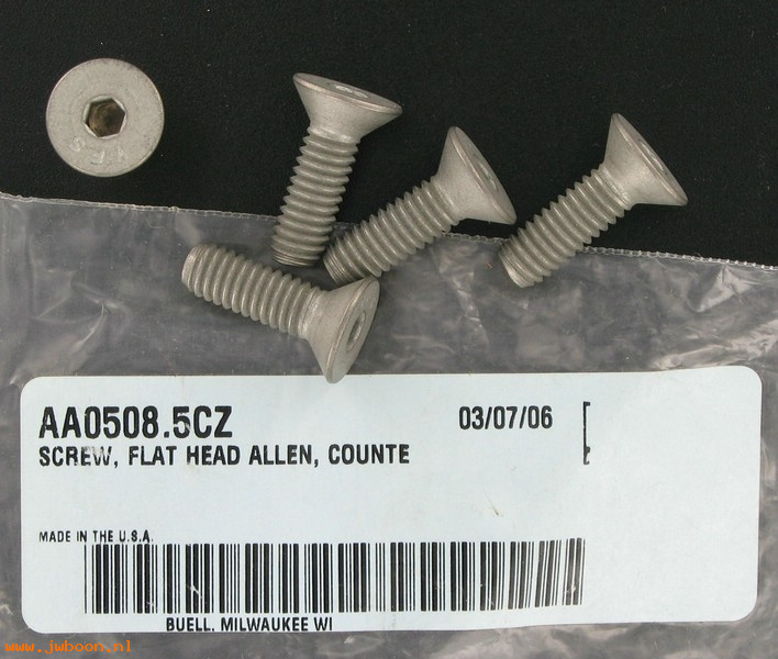   AA0508.5CZ (    2884Y): Flat head Allen screw - countersunk - NOS