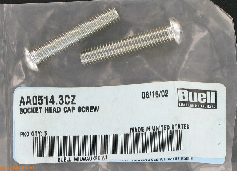   AA0514.3CZ (    3240Y): Socket head cap screw - NOS