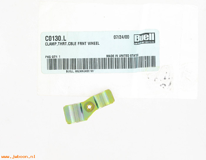   C0130.L (56494-99Y): Clamp, throttle cable,threaded -NOS- Buell M2 Cyclone 00-02.Blast
