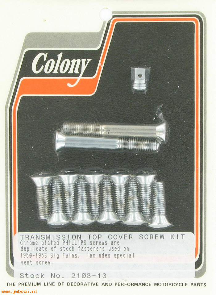 C 2103-13 (    2333 / 2349): Transmission top cover screw kit, with Phillips heads - BT 50-53