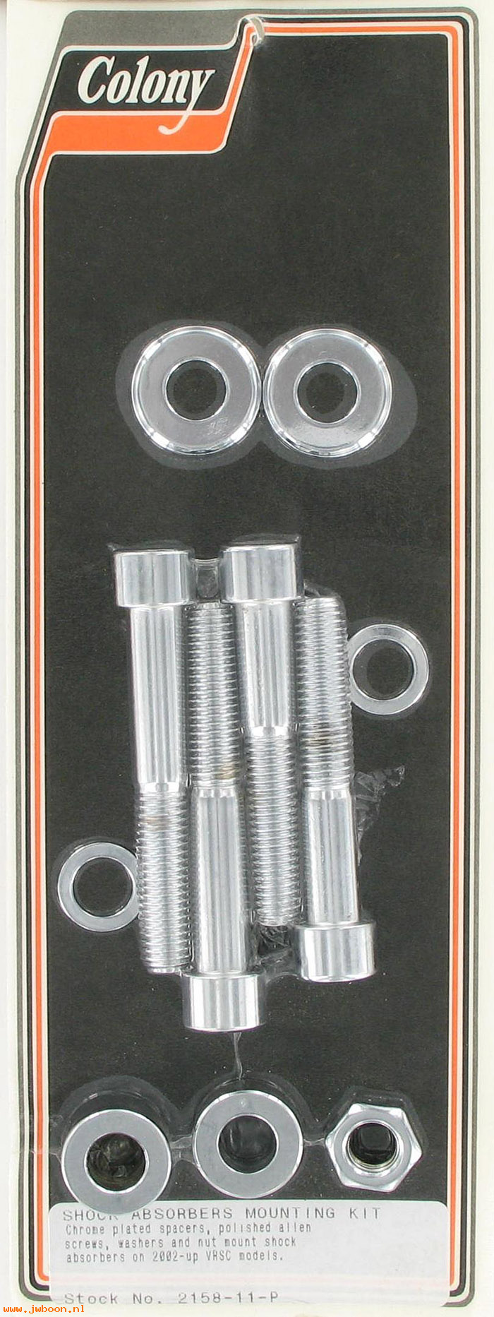 C 2158-11-P (): Shock absorbers mounting kit - polished - V-rod '02-'05, in stock