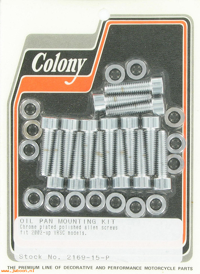 C 2169-15-P (): Oil pan mounting kit - polished Allen screws,in stock - VRSC '02-