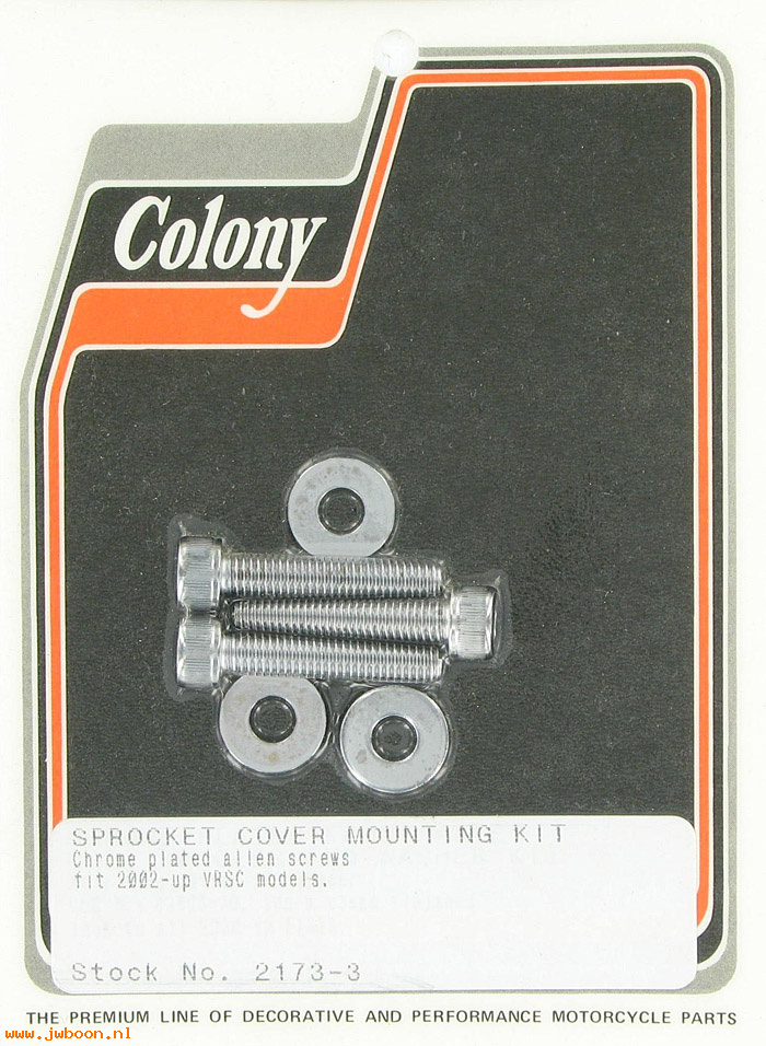 C 2173-3 (): Sprocket cover mounting kit - Allen screws, in stock VRSC '02-
