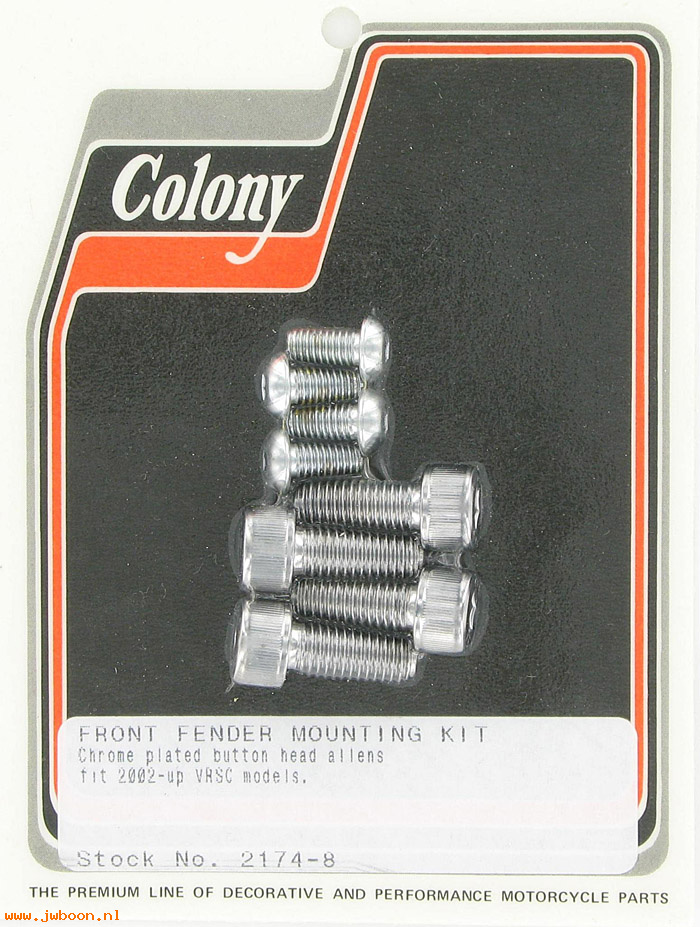 C 2174-8 (): Front fender mounting kit, button head Allen,in stock - VRSC '02-