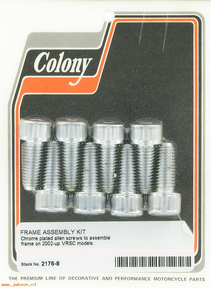 C 2176-8 (): Frame assembly kit - Allen screws, in stock - VRSC '02-