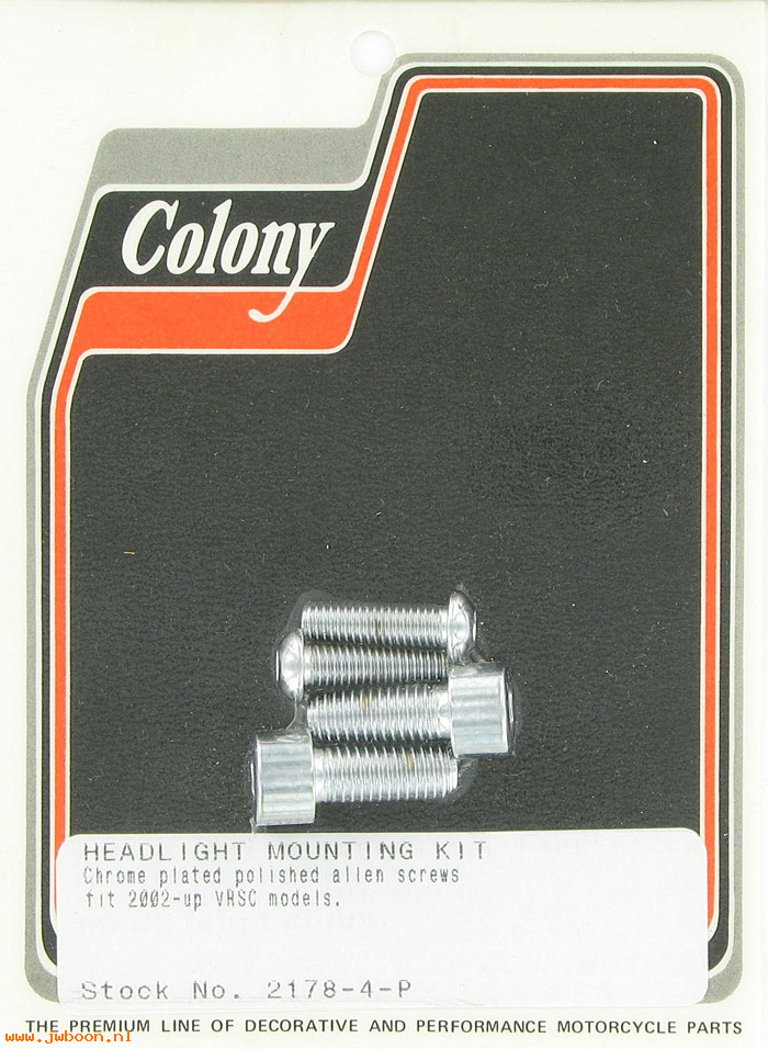 C 2178-4-P (): Headlight mounting kit, polished Allen screws,in stock - VRSC 02-