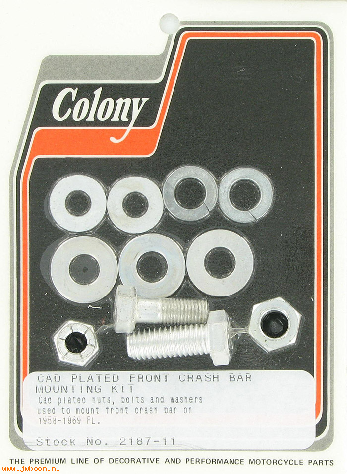 C 2187-11 (): Front crashbar mounting kit, bolts,nuts,washers-FL 58-69,in stock