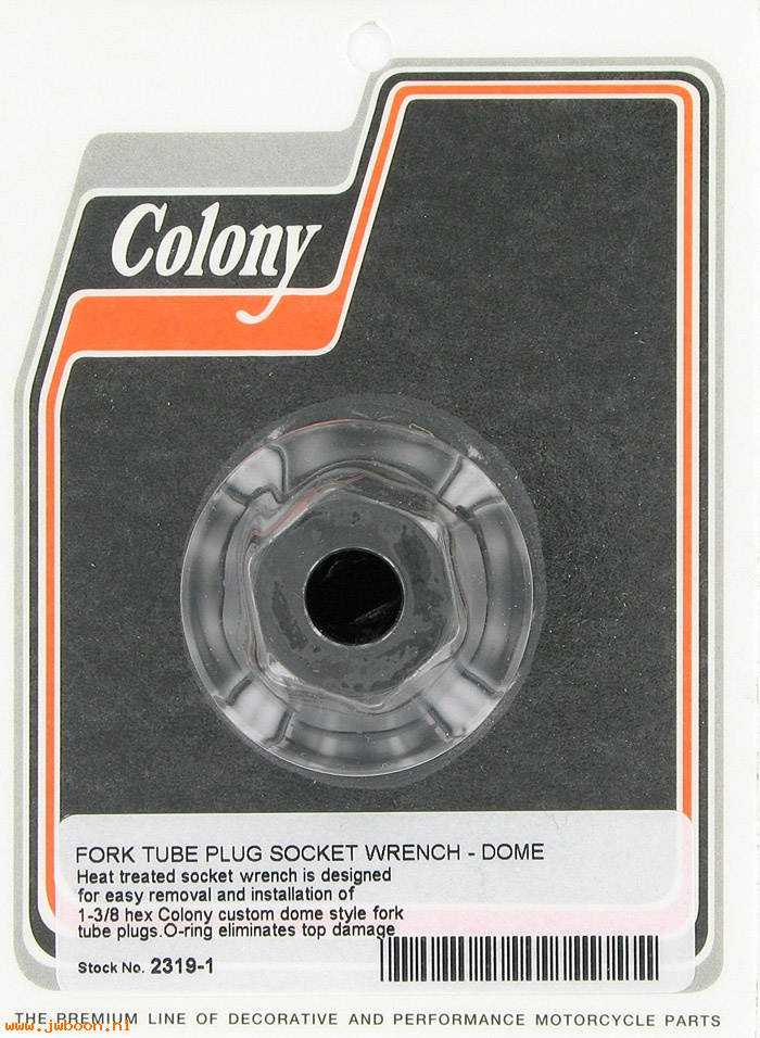 C 2319-1 (): Wrench,fork tube plug-removes/inst. 1 3/8" custom domed hex plug