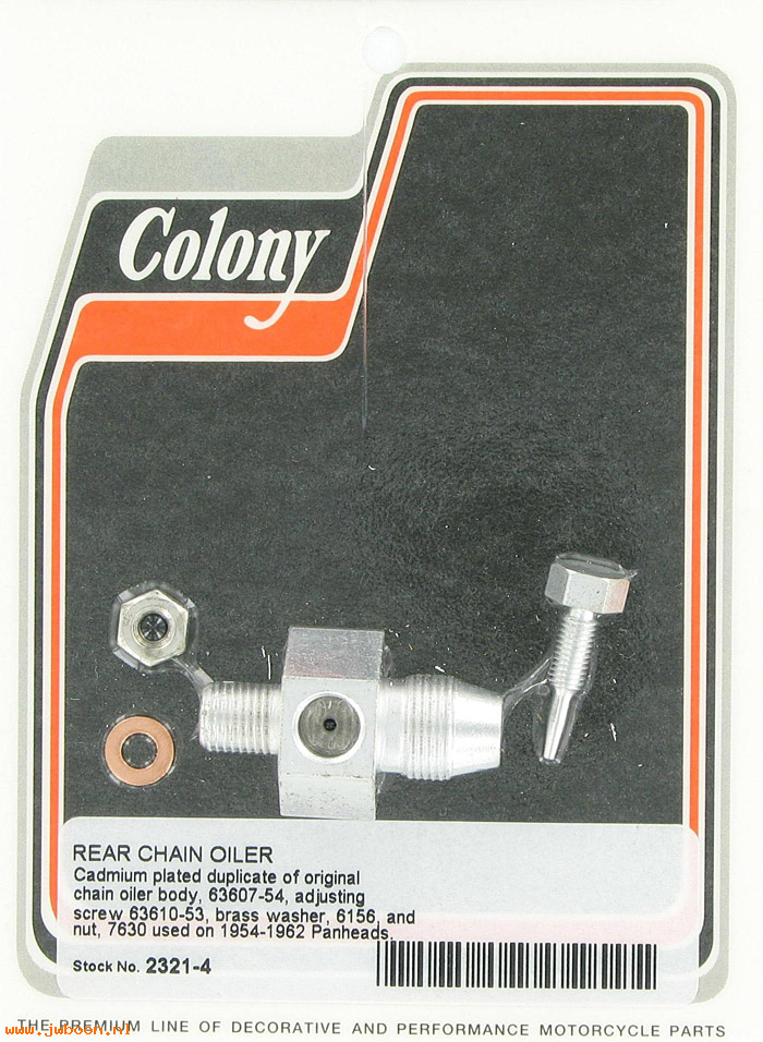 C 2321-4 (63607-54): Rear chain oiler - Big Twins Panhead '54-'62, in stock, Colony