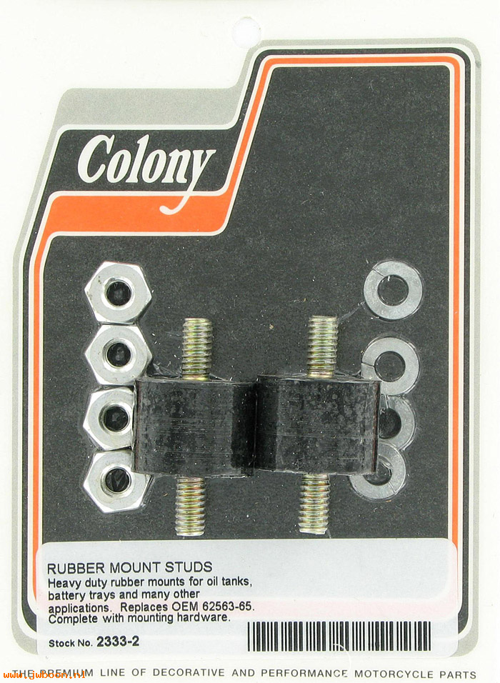 C 2333-2 (62563-65): Rubber mount studs - FL 65-84.FX 71-86. Ironhead XL. Rapido