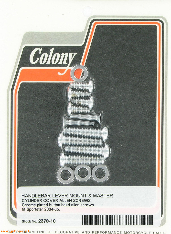 C 2378-10 (): Handlebar lever/master cylinder cover scr.button head Allen-BT.XL