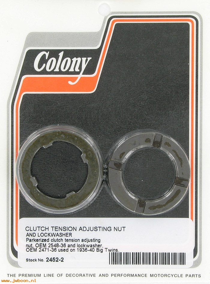 C 2452-2 ( 2548-36 / 2471-36): Clutch tension adjusting nut & lockwasher - BT 36-40, in stock