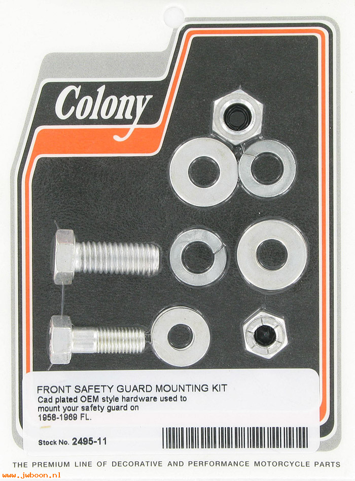 C 2495-11 (): Front safety guard mounting kit - Big Twins '58-'69, in stock