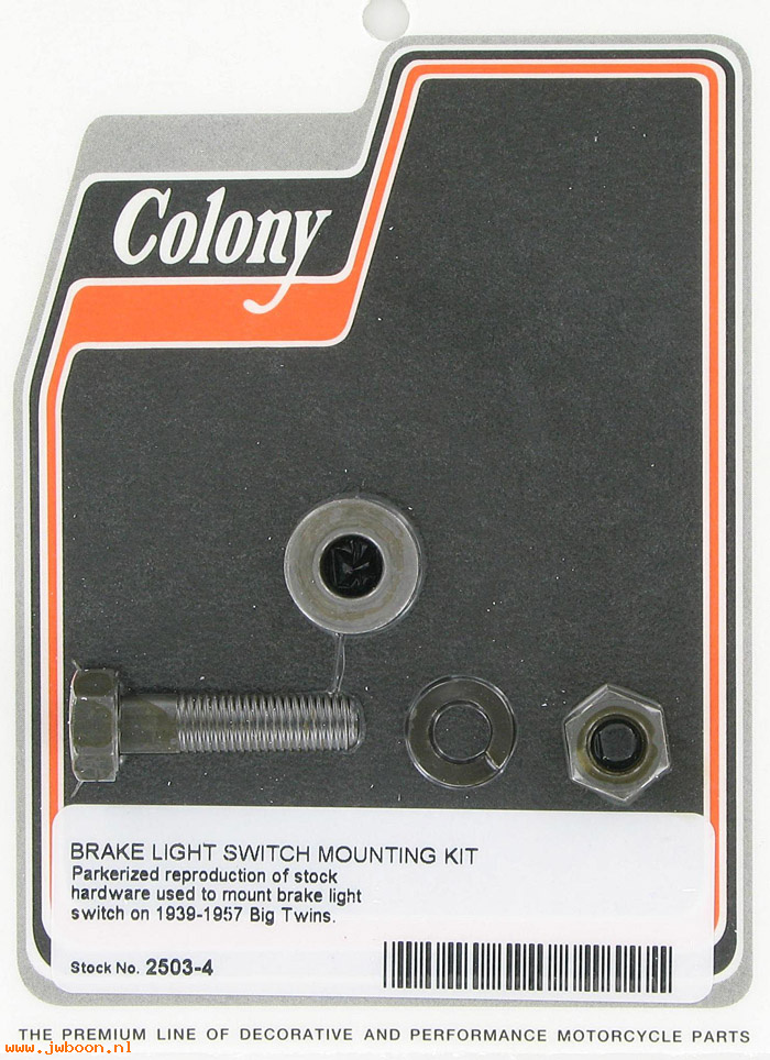 C 2503-4 (): Brake light switch mounting kit - Big Twins '39-'57, in stock
