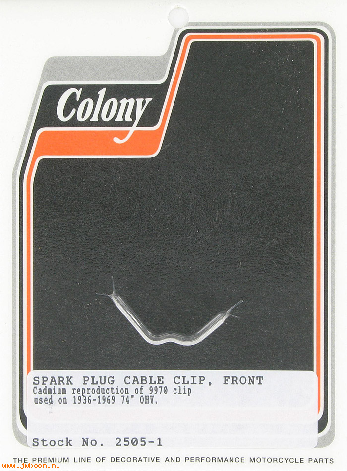 C 2505-1 (    9970 / 4726-36): Spark plug cable clip - front - EL,FL,FX '36-'76, in stock