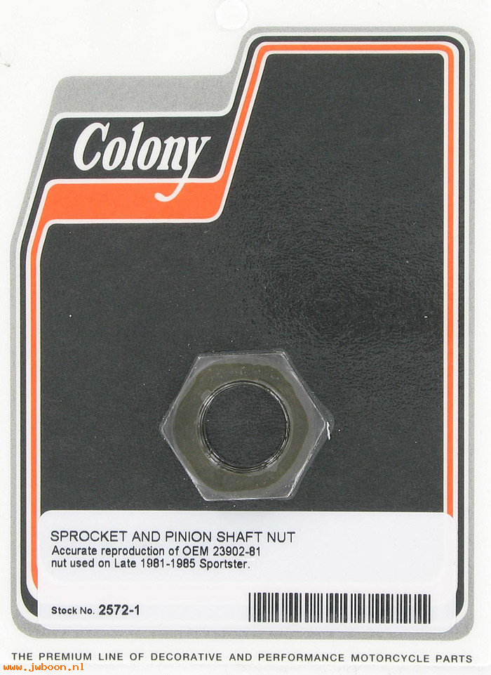 C 2572-1 (23902-81): Sprocket and pinion shaft nut kit - Ironhead XLs L81-85, in stock
