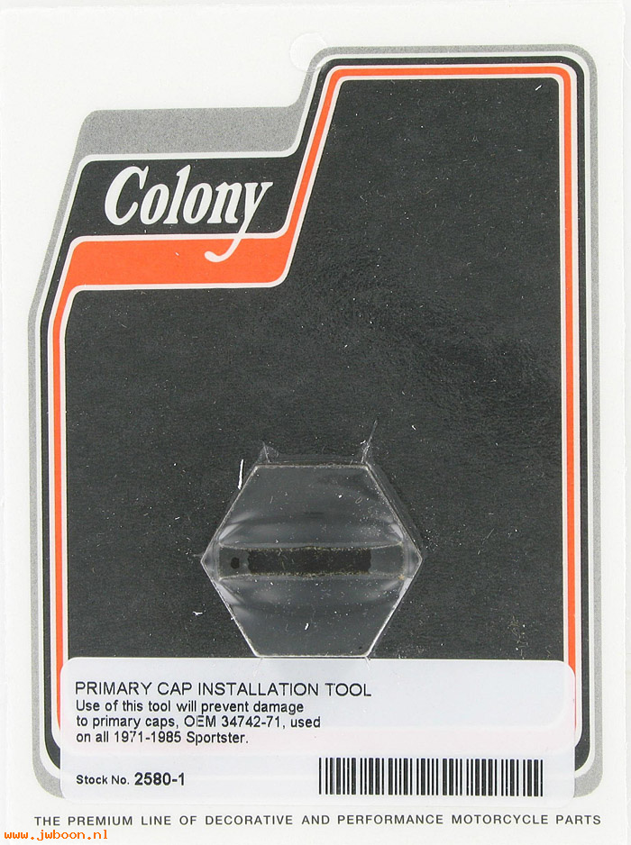 C 2580-1 (34742-71 tool): Primary cover filler cap installation tool - Iron XLH, XLCH 71-85