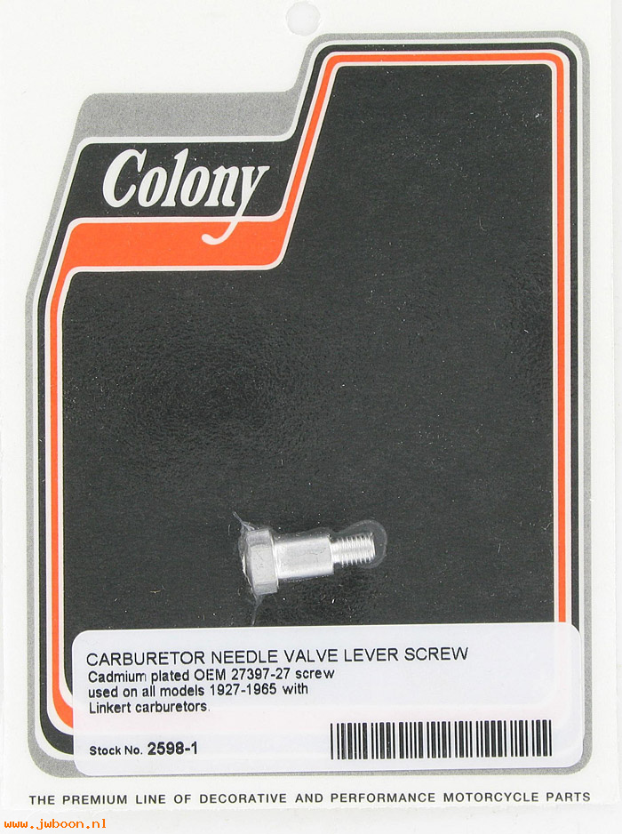 C 2598-1 (27397-27 / 1293-27): Screw, needle valve lever   Schebler, Linkert - Colony, in stock