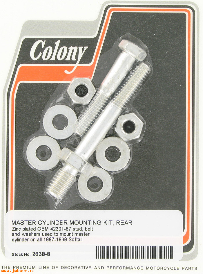 C 2638-8 (42301-87): Master cylinder mount kit - FXST '87-'99, in stock, Colony