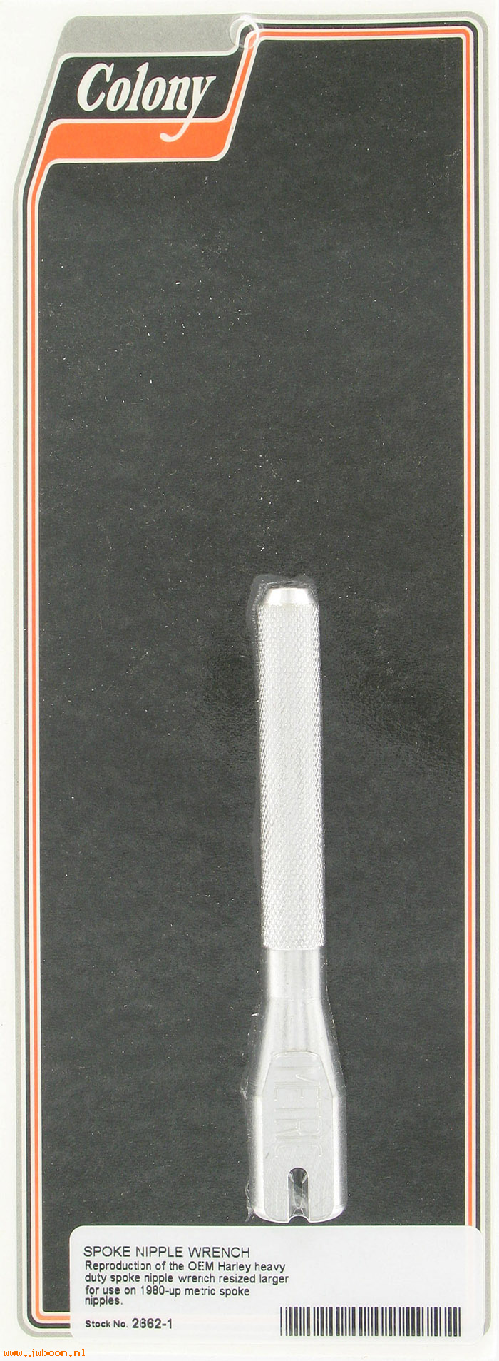 C 2662-1 (): Spoke nipple wrench, in stock, Colony - metric nipples '80-