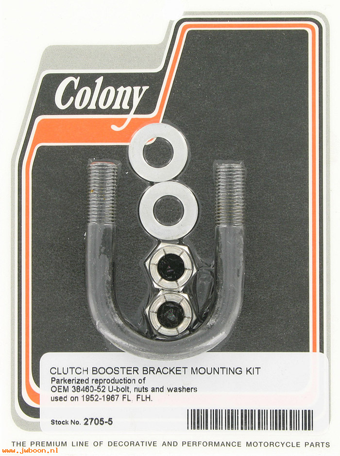 C 2705-5 (38460-52): U-bolt with nuts, clutch booster bracket - FL '52-early'79
