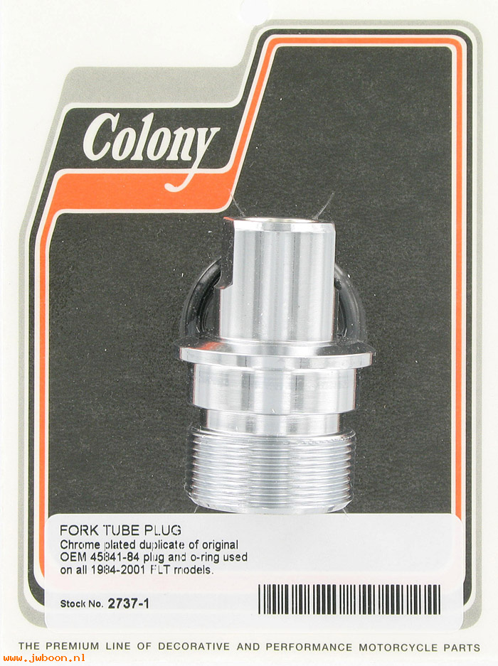C 2737-1 (45841-84): Fork tube plug - FLT '84-'01, in stock, Colony