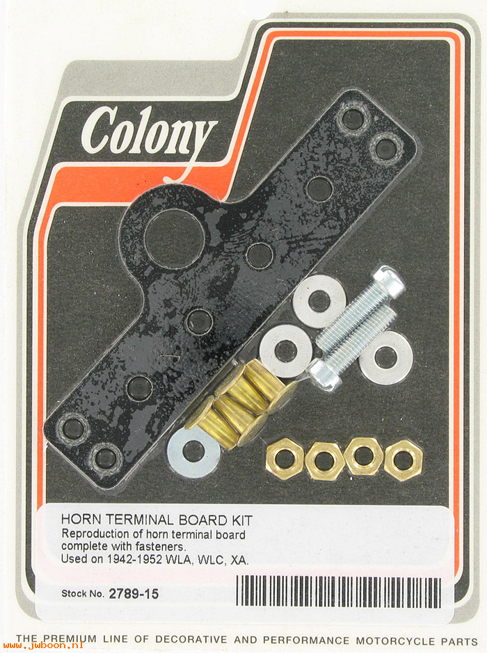 C 2789-15 ( 4829-42M): Plate, horn terminal, w.rivets&screws - Liberator,WLA,WLC,XA 1942