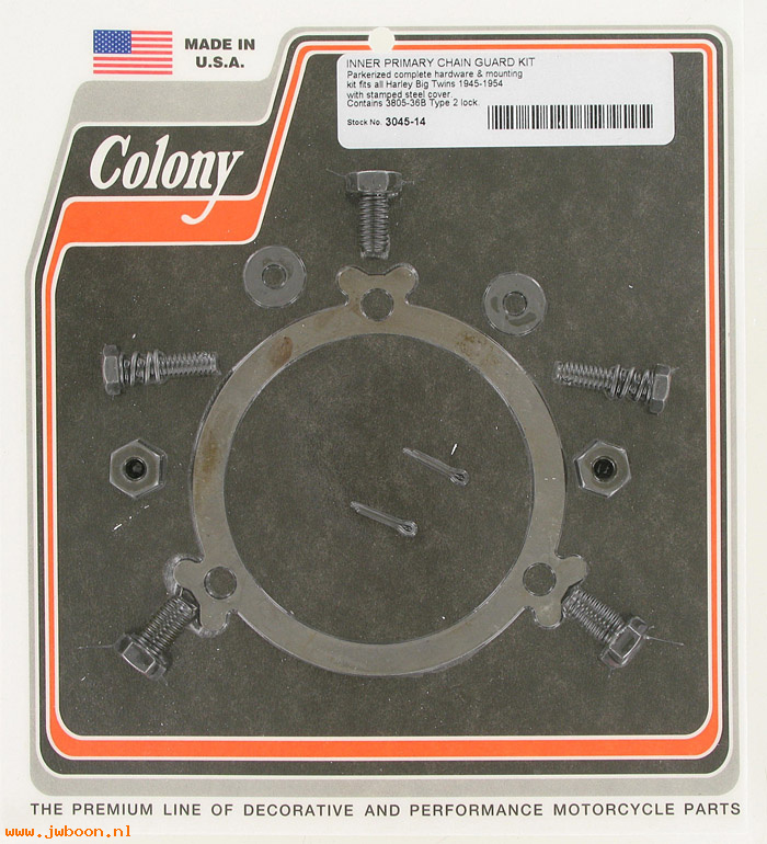 C 3045-14 (60544-36 / 3959 3831): Inner primary mounting kit - Big Twins '36-'54, in stock, Colony