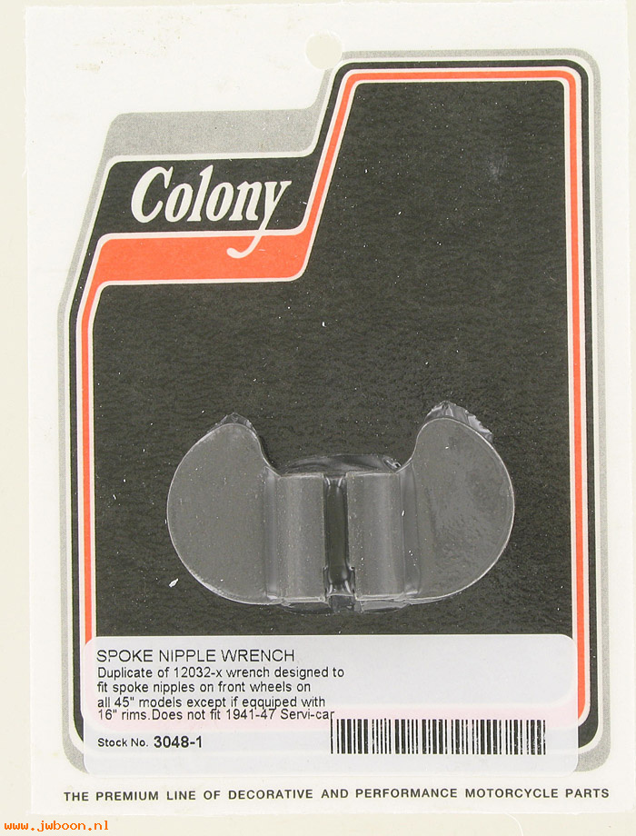 C 3048-1 (94678-18 / 12032-X): Spoke nipple wrench, for nipple 3947-16 / 43098-16, in stock