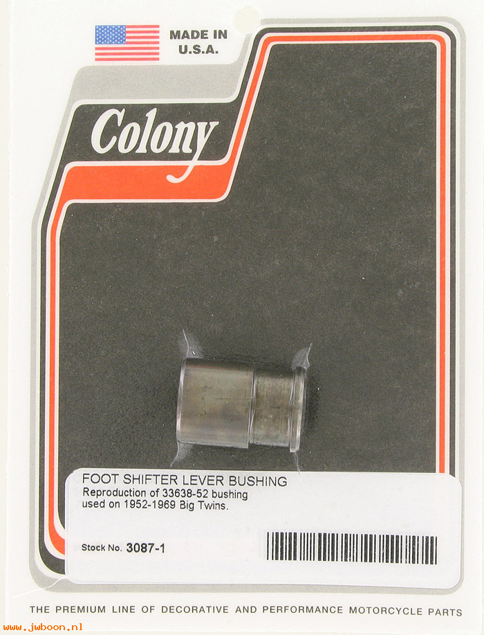 C 3087-1 (33638-52): Bushing, shifter lever - Big Twins FL '52-'69, in stock, Colony