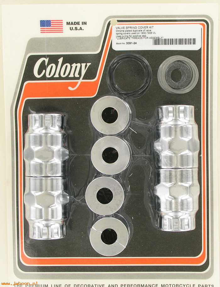 C 3091-24 (): Valve spring cover kit VL '30-'36, with o-ring for lower cover