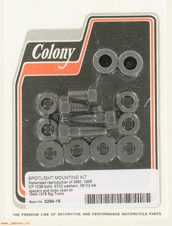 C 3294-16 (): Spotlight mounting kit - FLH '49-'78, in stock, Colony