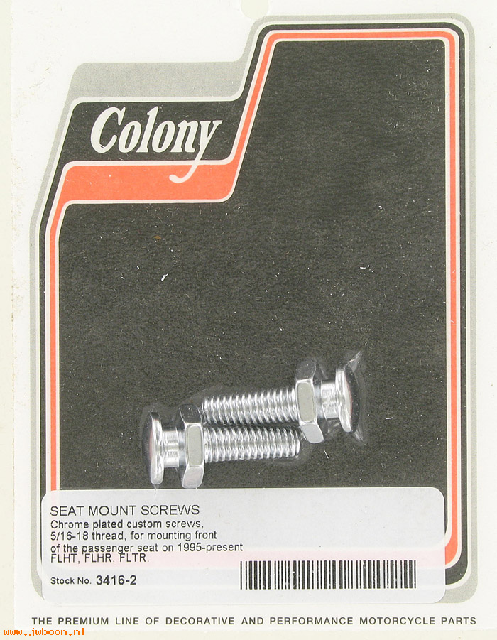C 3416-2 (): Seat mount screws 5/16"-18, in stock, Colony - '95-